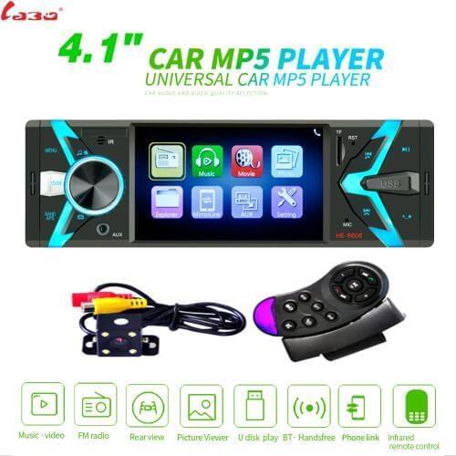 LaBo Autoradio 1din Car Radio 4.1" HD Autoradio Multimedia Player 1DIN Auto audio Car Stereo MP5 Bluetooth USB TF FM Camera