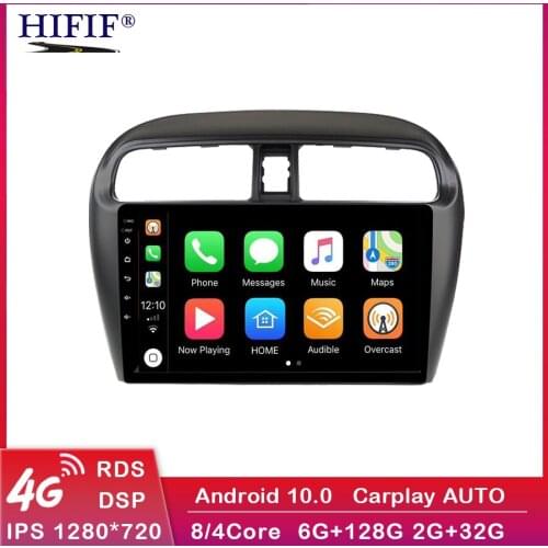 9" 2 DIN android 10.0 car radio gps dvd player for Mitsubishi mirage attrage 2012 2018 car radio multimedia navigation head unit