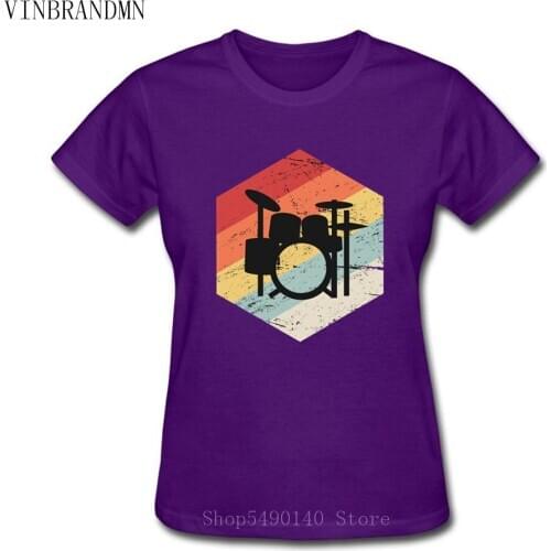 Drumer Funny Hip Hop T-Shirt Women Vintage Graphic Music Novelty Streetwear Retro Drum Piano Shirt Comics Hipster Cool Tee Shirt