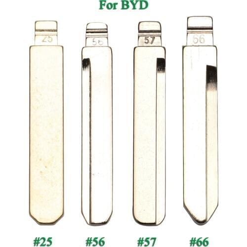 Bilchave Remote Key Blade Fob For BYD F3 F3R F0 Geely Vision Lifan 620 Car Blank Replacement Key Blade NO. 56 57 66 25