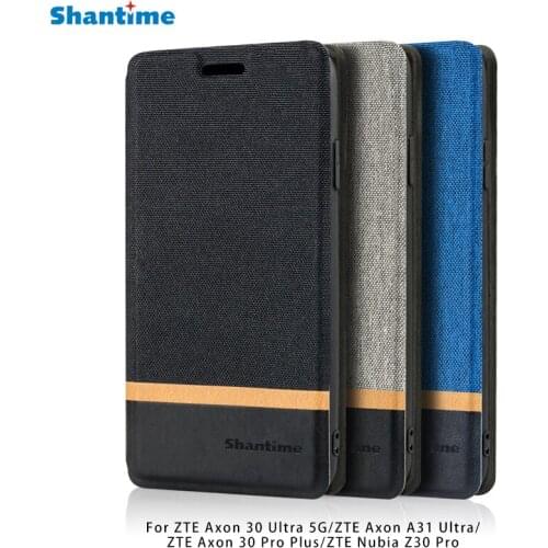 PU Leather Phone Case For ZTE Axon 30 Ultra 5G A31 Ultra 30 Pro Plus Flip Case For ZTE Nubia Z30 Pro Case Silicone Back Cover