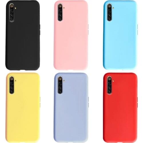 For OPPO Realme 6 6i 6pro Case Cute Candy Color Soft Phone Case For Oppo Realme 6 pro Back Cover realme6 6 i 6pro 6s Bumper
