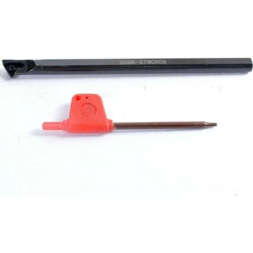 CNC S08K-STWCR09 8×125mm Lathe Turning Tool Boring Bar InnerHolder For TCMT09 Insert