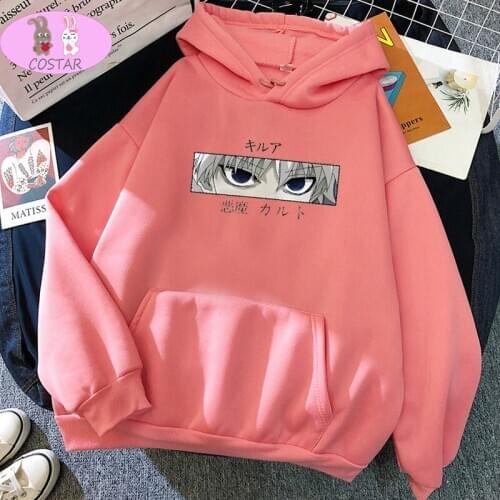 COSTAR Hot Anime Hunter X Hunter Killua Zoldyck Fashion Hoodies Pullover Harajuku Hooded Sweatershirt Unisex Couple Outfit