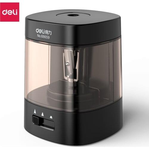 Deli 68659 electric pencil sharpener USB Battery Pencil Sharpener Newly Upgraded and Convenient School Office Stationery