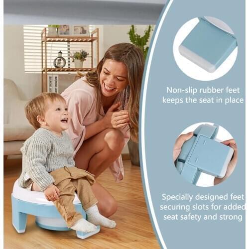 TYRY.HU Baby Pot Portable Silicone Baby Potty Training Seat 3 in 1 Travel Toilet Seat Foldable Blue Pink Children Potty
