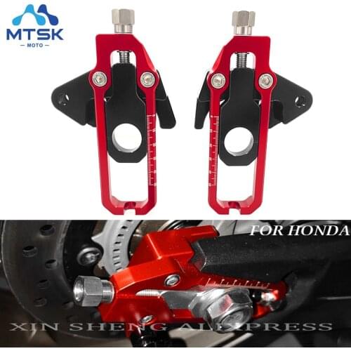For Honda CB650R CBR650R 2019 2020 Motorcycler Chain Adjusters with Catena Coil Tensioners Spools Slider 14-16 CB650F CBR650F