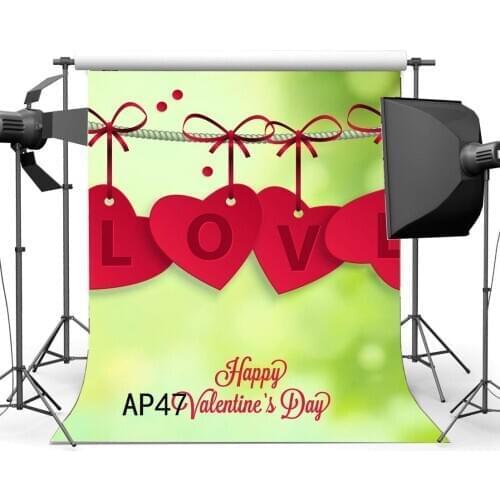 Photography Backdrops Valentines Day String Love Seamless Newborn Baby Kids Adutls Lover Portraits Background