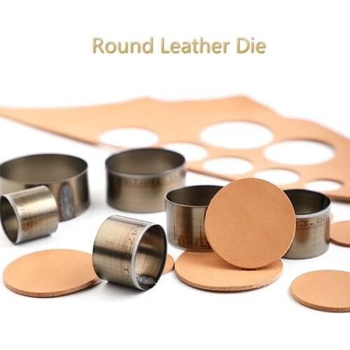 Leather Round Cutter Die Circle Bell Die Japan Imported Knife Template Cutting Punching Tool Leather Craft Punch Mold 7sizes