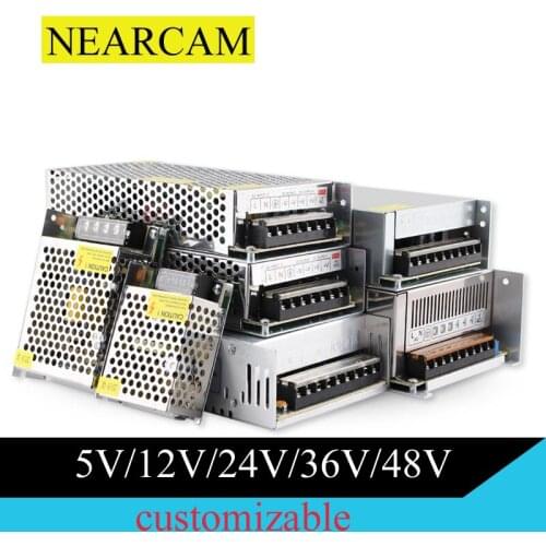 NEARCAM home improvement switching power supply transformer AC to DC5V 12V 15V 24V 36V 48V power supply LED light power adapter