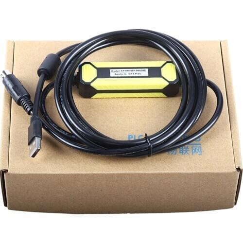 EP-08M08R-04N04B Suitable For KEWEI EP LP EC Series PLC Programming Cable Download Line Support WIN7/XP