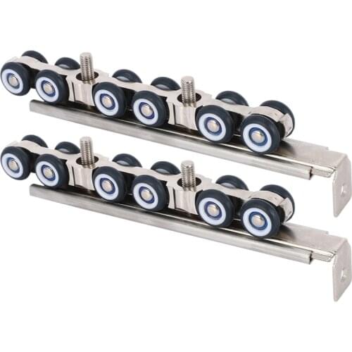 Sliding Door Closet Hardware Kit Door Wheels Roller Hangers Roller,Wardrobe Closet Pulley Hardware Sliding Door Rollers