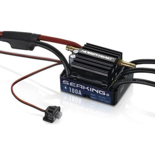 Hobbywing SeaKing V3 Waterproof 120A /180A 2-6S Lipo Speed Controller 6V/5A BEC Brushless ESC for RC Racing Boat