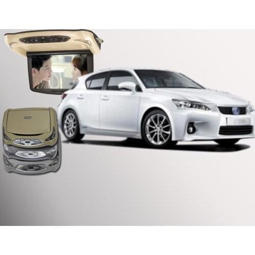 BigBigRoad For Lexus CT200H LX470 LX570 Car Roof Mounted in car Monitor LED Digital Screen Flip Down Monitor DVD