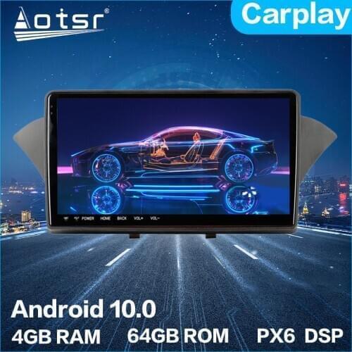 Android 10.0 Multimedia Player PX6 System 4G+64GB Car Radio Player GPS Navigation HD Touch Screen For Hyundai Genesis 2012
