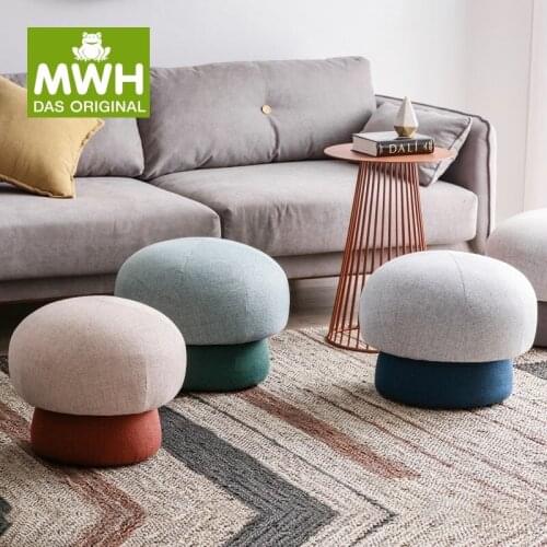 Nordicsmall Soft Stools Minimalist Modem Modelling Bathroom Pouf Ottoman Side Table Low Chair Step Stool Living Room Foot Stool