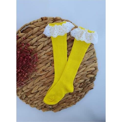 Yellow Fistolu Knee Six Baby Children 'S Socks