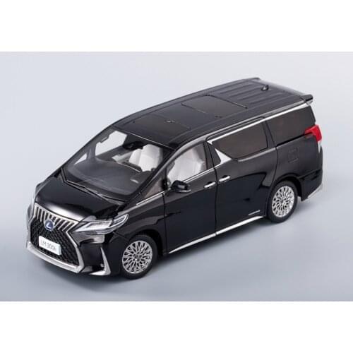 New KengFai 1:18 For Toyota Lexus LM300H LHD/RHD MPV Diecast Car Model gift Collection Black/White Metal,Plastic,Rubber
