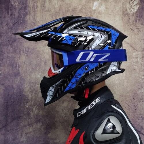 Professional ABS Offroad Helmet Downhill Motorcycle Helmet Dirt Bike Racing Capacete Motocross Helmets Full Face Lens Helmet