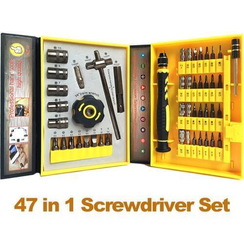 NEW 47 in 1 Multifunctional Screwdriver Set Household Socket Tool Home Appliance Repair Tools Phone Repair Tools