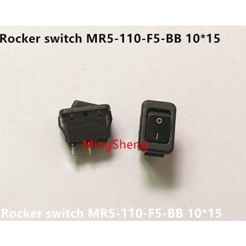 Original new 100% import small feet 10*15 rocker switch MR5-110-F5-BB