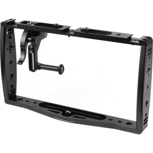 PULUZ Diving Dual Handheld Grip Bracket Stabilizer Extension Phone Clamp Camera Rig Cage Underwater Case For GoPro HERO9/8/7