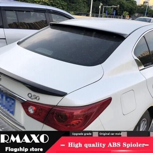 For Infiniti Q50 Roof Spoiler 2015-2018 Infiniti Q50 Roof Spoile High Quality Carbon Fiber Car Rear Wing Rear Spoiler