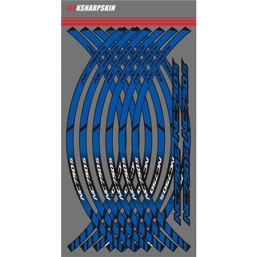 For HONDA NC750S Motorcycle Wheel Decals Reflective Stickers Rim Stripes decorative filmfoil reflective decals Suitable