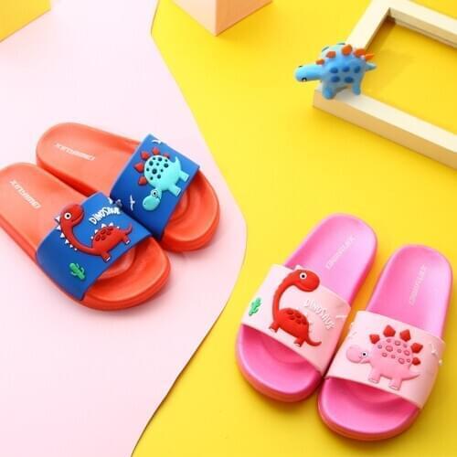 Dinosaur Slippers Boys and Girls Children Childrens Home Antiskid Slippers Cartoon Cute Kids Slippers Cute Slippers Shoes Girl