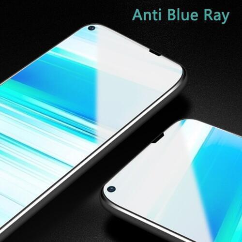 100 pcs a lot HD Tempered Glass For VIVO Z5X Full Cover Anti Blue light Protective Screen Protector Film