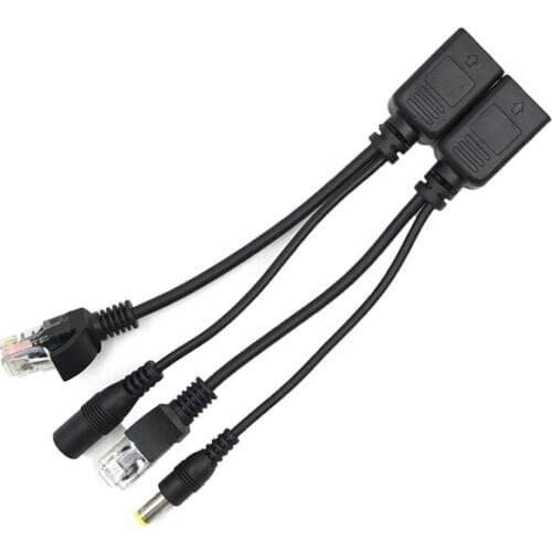10Pair POE Splitter & POE Injector RJ45 To Power Input / Output Synthesizer Separator Combiner POE Adapter Switch Cable