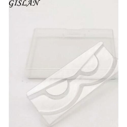 10Pcs Transparent Eyelashes Bulk Clear Tray False Eyelash Packaging Box Lashes Dramatic 3D Mink Eyelashes Container Makeup Tools