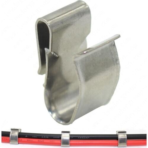 5000 PCS /Lot High Quality Stainless Steel Solar PV Cable Clip PV Solar Clamp For Solar Wire Cable