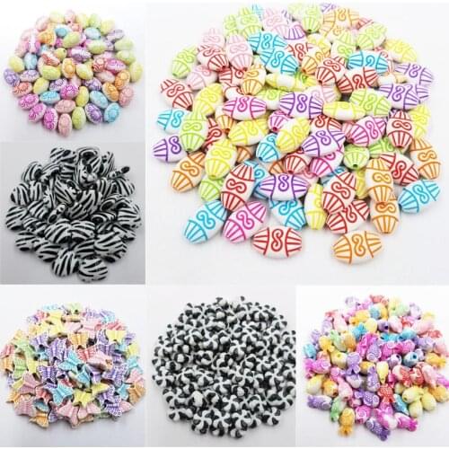 20-200Pcs Watermelon Goldfish Butterfly Candy Star Moon Acrylic Loose Beads for Jewelry Making DIY Handmade Bracelet Accessories