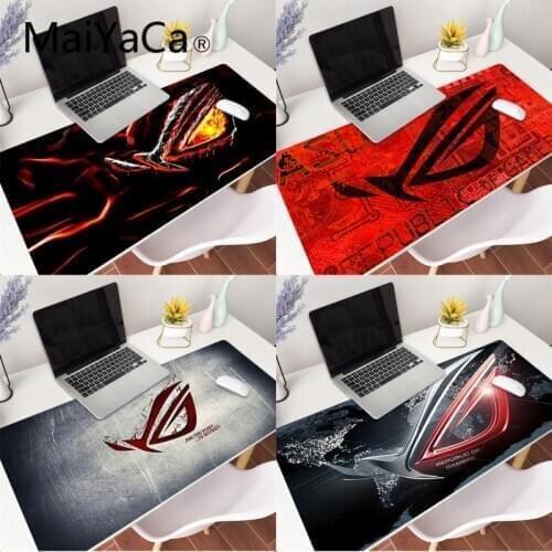 MaiYaCa 80x40cm Large ASUS Gaming Mousepad Republic Of Gamers Keyboard Pad Locking Edge Rubber Laptop Notebook Desk Mat