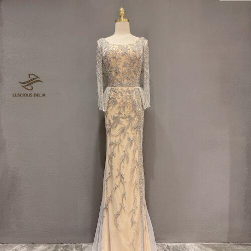 Diamond Beading Sleeveless Mermaid Formal Dress 2021 new dubai evenning dresses