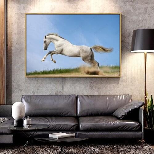 Forbeauty Oil Canvas Painting Horses_Run_Animals_horse For Home Decoration Wall Art