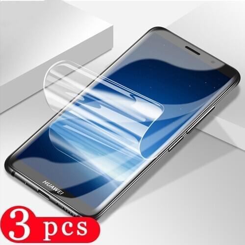 3Pcs soft full cover hydrogel film for huawei honor 7X 7S 7C 7A pro phone screen protector protective film Not Glass smartphone
