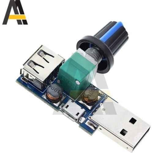 Micro USB Fan Governor Wind Speed Controller DC 5V Air Volume Regulator Cooling Mute Multifunction Noise Reduction Switch Module