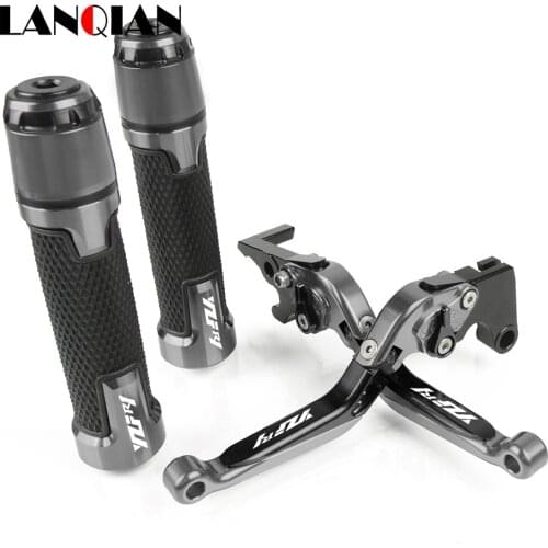 Motorcycle CNC Brake Clutch Lever & 7/8 22MM Handlebar Grips For Yamaha YZFR1 2004 2005 2006 2007 2008 -2014 YZF R1 Accessories