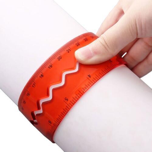 Soft 30cm Ruler Multicolour Flexible Creative Stationery Rule Office School Supplies