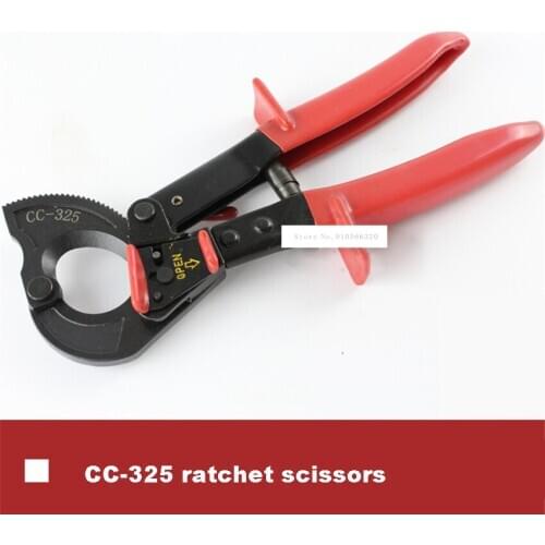 New Arrival CC-325 Ratchet Scissors within 240 Square mm Copper And Aluminum Wire Cutting Cable Cutters Manual Ratchet Scissors