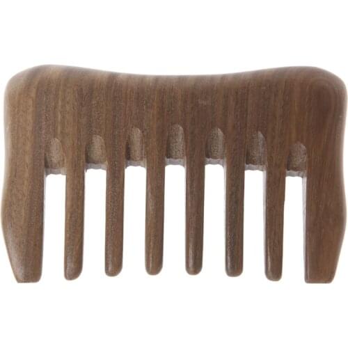 Natural Wood comb Wooden wide tooth hair comb detangler Sandalwood Waist comb