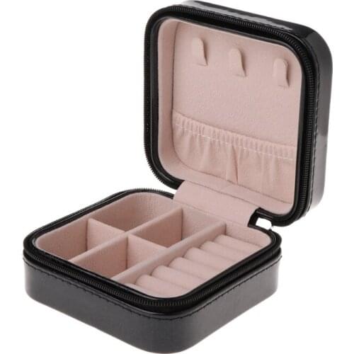 63HC Jewelry Box Portable Storage Organizer Zipper Portable Women Display Travel Case