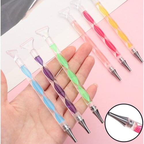 5D Diamond Painting Spiral Flower Pen Eco-friendly Alloy Replacement Pen Heads Resin Point Drill Pens Embroidery DIY Craft Tools