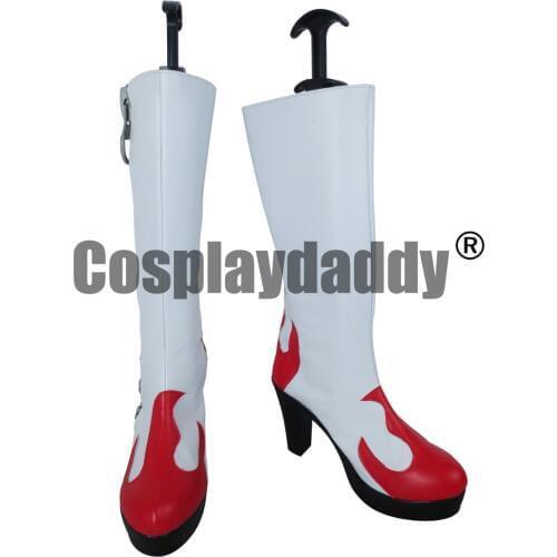 Tengen Toppa Gurren Lagann Yoko Littner Viral Red Cosplay Shoes Boots X002