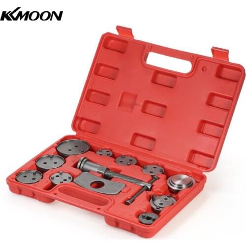 12pcs Auto Universal Disc Brake Caliper Car Wind Back Pad Piston Compressor Automobile Garage Repair Tool Kit Set with Case