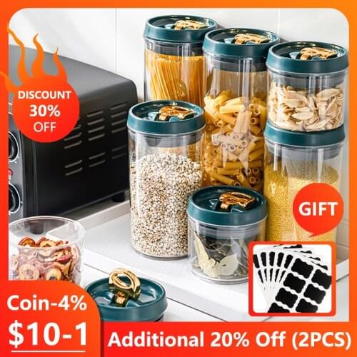 Vacuum Kitchen Food Grade Plastic Airtight Cans Grain Storage Box Storage Tank Large-capacity Moisture-proof Airtight Bottle