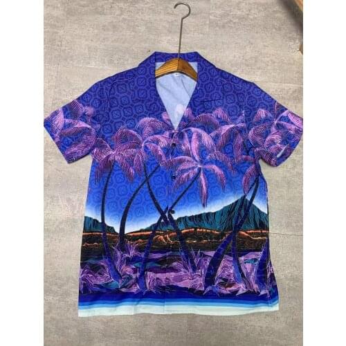 W1090 Fashion Mens Shirts 2021 Runway Luxury famous Brand European Design party style Mens Clothing