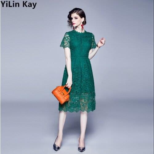 Зеленые летние платья YiLin kay China At AliExpress